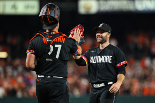 Coulombe and McCann celebrate