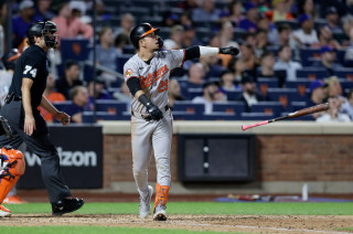 Ramon Urias watches home run