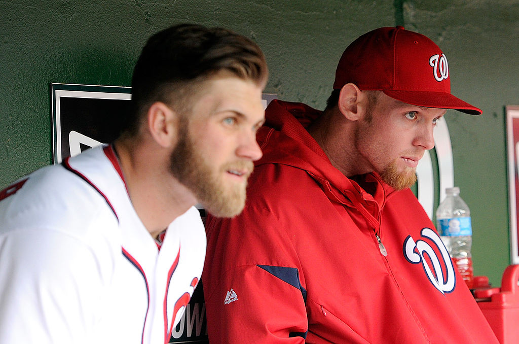 Bryce Harper and Stephen Strasburg