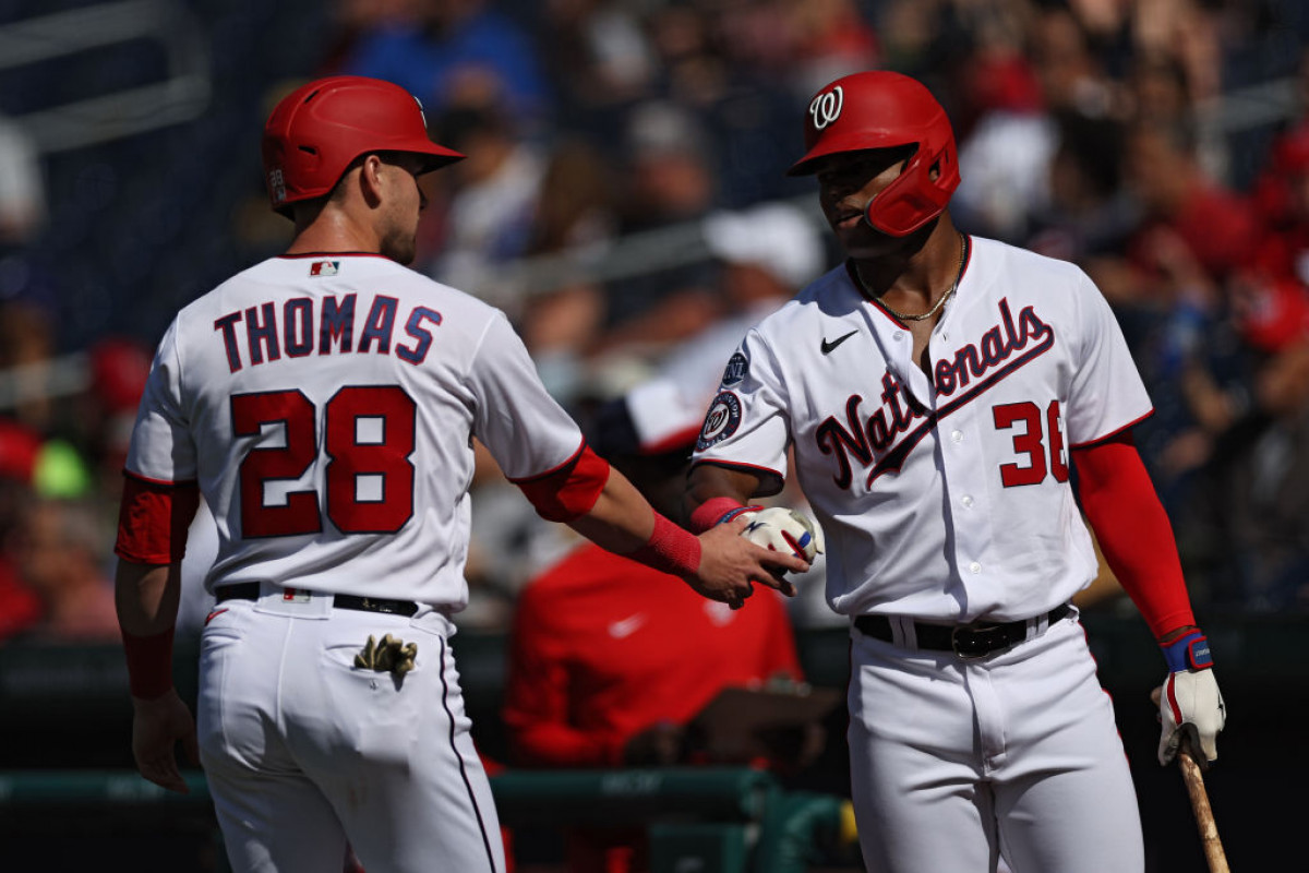 Thomas keeps bolstering case; final strikeout call irks Nats