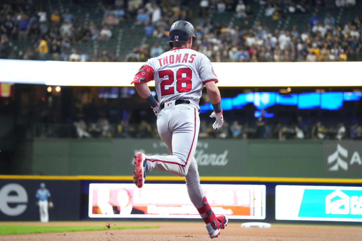 Abrams, Thomas homer, rookie Jake Irvin strikes out 9 as Nationals defeat  Giants 5-3 - The San Diego Union-Tribune