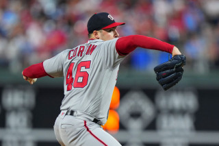 Patrick Corbin throwing gray back