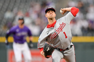 MacKenzie Gore throwing gray front