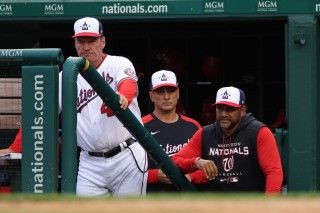 Davey Martinez Jim Hickey Tim Bogar dugout home