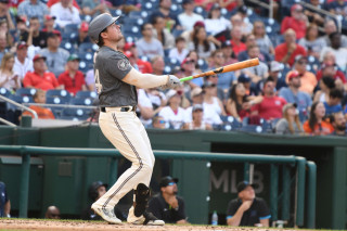 Luke Voit swing cherry blossom