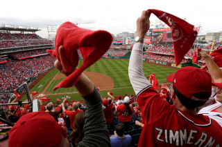 Nats Park fans rally towels