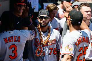 orioles celebrating gray